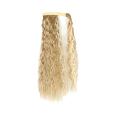 Imagem de Extensões De Cabelo Sintético Longo Ondulado Em Tom Marrom Loiro Com R