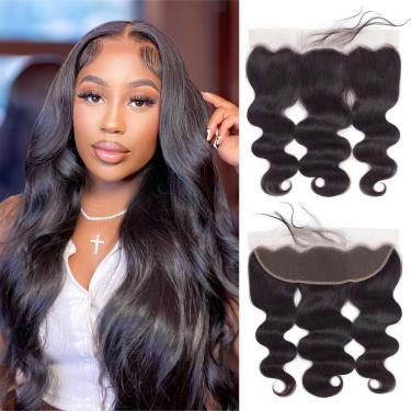Imagem de Fecho frontal de renda Boopwine Body Wave 18" HD Lace 150%