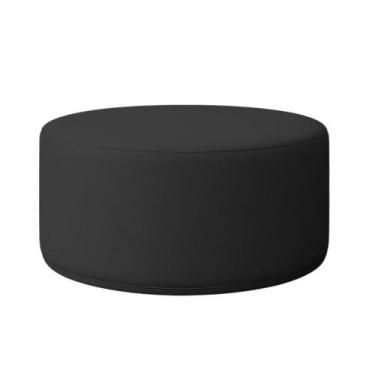 Imagem de Puff Redondo Cartagena 1 Metro material sintético - 7 Decor, Preto