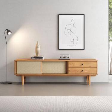 Imagem de Rack TV 75 Sala 2 Gav Madeira Telinha Freijó Simona - IDIMEX DO BRASIL