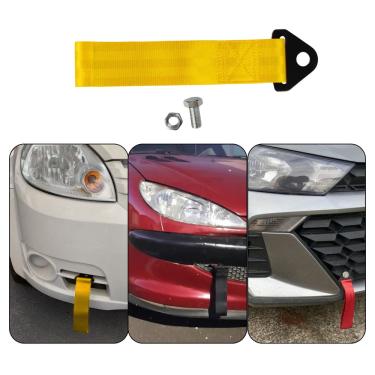 Imagem de Tow Strap Fita Cinta Para-Choque Universal Amarelo Estilo BR