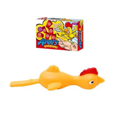 Imagem de Jogo Angry Chickens Atira Frango No Alvo Estilingue De Dedo
