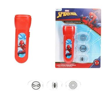 Imagem de Brinquedo Lanterna 3 Projeções Homem Aranha Spiderman