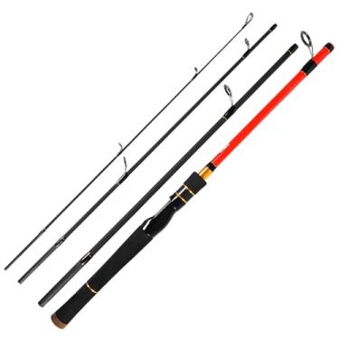 Imagem de Vara de pesca vara de pesca de alto carbono 1,8 m 1,98 m 2,1 m 2,4 m várias seções vara telescópica fundição/fiação acessórios de pesca