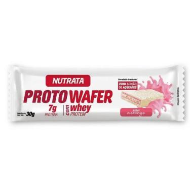 Imagem de Barra de Proteína Proto Wafer Morango Nutrata 30g - NAO DEFINIDO