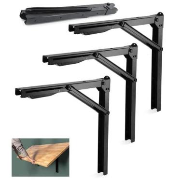 Imagem de Suportes de prateleira dobráveis Wallmaster 60cm Heavy Duty Steel 227k