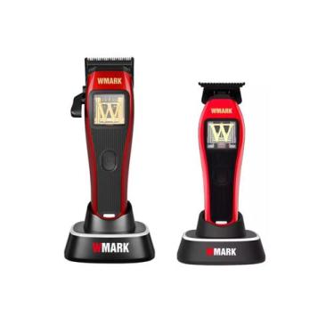 Imagem de KIT Maquina de corte Profissional Wmark NG X1 + Acab. XT1 Vermelha, Bi