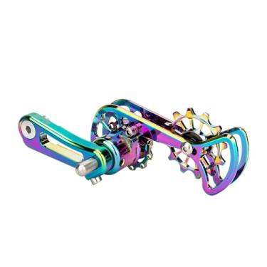 Imagem de menolana Tensor de corrente de velocidade única em liga de alumínio, resistente, reparo leve e portátil, acessórios de substituição para bicicletas, Colorida