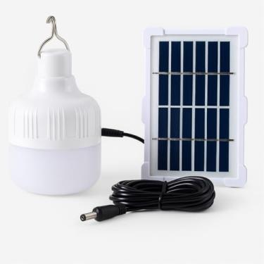 Imagem de Lâmpada Led Recarregavel Placa Solar De Emergência Bateria Camping Acampamento Barraca Pesca Área Externa