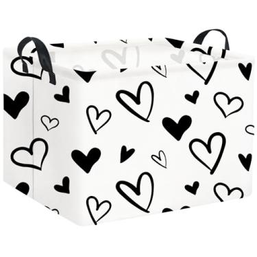 Imagem de TIBAOLOVER Cesta Retangular De Dia Dos Namorados, Cesta De Coração Para Dia Dos Namorados, Cesta Para Crianças E Bebês, Cesta De Presente De Dia Dos Namorados, Organizador De Brinquedos Fofos, Prate