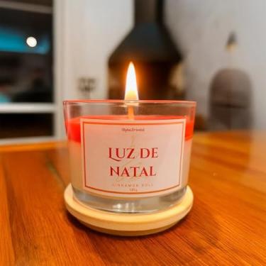 Imagem de Vela Aromática Artesanal Natal Amor Especial Premium 100G