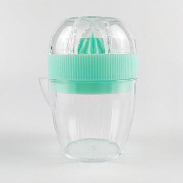 Imagem de 1 espremedor de frutas cítrico manual portátil – espremedor de limão e laranja ABS multifuncional com marcações de medição e bico fácil de despejar - verde