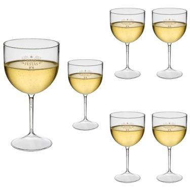 Imagem de Taça Acrílico Gin 500ml Boas Festas 6pçs (TRANSPARENTE)