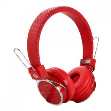 Imagem de Fone de Ouvido Headphone Sem Fio Bluetooth Stereo - Sem Marca, Vermelh