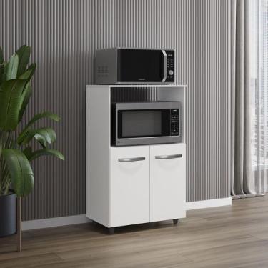 Imagem de Armário Multiuso Nésia 2 Portas Cozinha MB1 - Amarena Móveis, Branco P