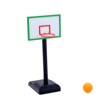 Imagem de MotiveTech Cesta de Basquete para Casa de Bonecas com Bola, Equipamento Esportivo em Miniatura Na Escala 1/12, Brinquedo para Fotográficos, Microcena.