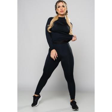 Imagem de Conjunto Calça E Blusa Térmica Feminino Uv Segunda Pele MVB Modas-Feminino