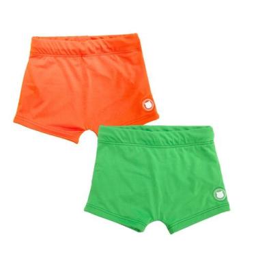 Imagem de Kit 2 Sungas Boxer Lisas com Cordão Verão Praia Piscina Verão Sunga Bo