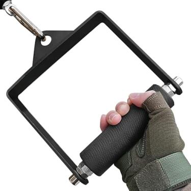 Imagem de Acessórios para academia - D Row Pull Down Handle Attachment - Peças de reposição ergonômicas de treinamento de força para exercícios de academia, ombros, abdômen, tríceps, bíceps, antebraço