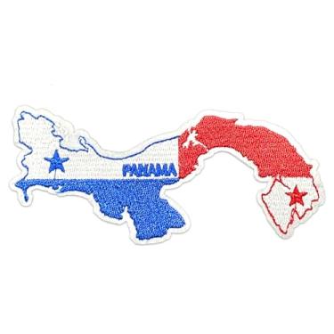 Imagem de FANCIBAND Patch Panamá Iron On - Remendos bordados a ferro/costurados para jaquetas, mochilas, jeans, chapéus de caminhoneiro, bolsas e camisas
