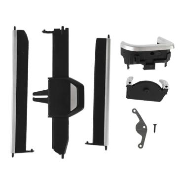 Imagem de TUCKBOLD Aba de clipes de ventilação CA para BMW X5 G05 2019-2023 /X6 G06 2020-2023/ X7 G07 2019-2023 à prova d'água esquerda para saída de ar condicionado guia de acabamento preto prateado suporte