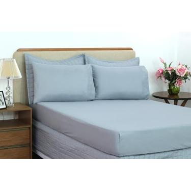 Imagem de Lençol Avulso com Elástico Casal Queen, Microfibra, 200x160x30 cm, Liso, Moderno, Poliéster