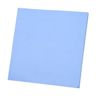 Imagem de Almofada de silicone de condutividade térmica eficiente resignação de calor para CPU GPU 100 x 100 x 5 mm azul para eletrônicos