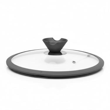 Imagem de Tampa de Vidro Temperado Com Bordas em Silicone Ø28cm