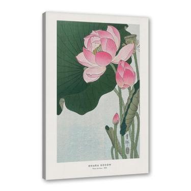 Imagem de Pôster Hasui Kawase Ohara Koson Impressões Katsushika Hokusai Pintura em Tela Onda Japonesa Arte de Parede Hiroshige Imagens para Decoração de Casa (SKU19,30,5 x 40.6 cm = (30 x 40 cm), Emoldurado