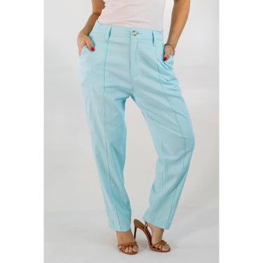 Imagem de Calça Feminina Mom Alta Linho Elastano Anticorpus-Feminino