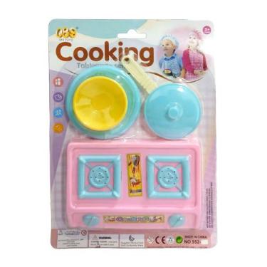 Imagem de Kit de Cozinha Infantil Fogão 4 Peças Sortido Domni