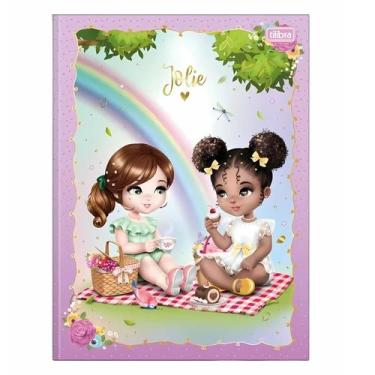 Imagem de Caderno Universitário Jolie 80 Folhas Capa Dura Tilibra Broc, Lilás