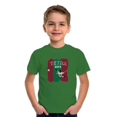 Imagem de Camiseta Infantil Voleio Pro Tetra - NovoManto, Verde escuro, 8
