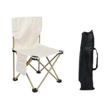 Imagem de Cadeira Dobrável De Metal Portátil Para Exterior, Equipamento De Pique