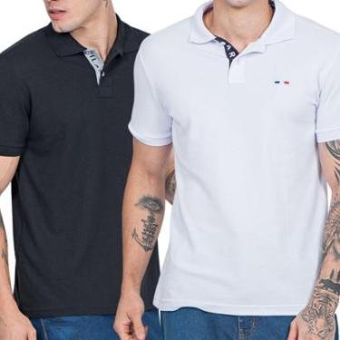 Imagem de Kit 2 Camisas Polo França Industrie Básica Piquet Premium-Masculino