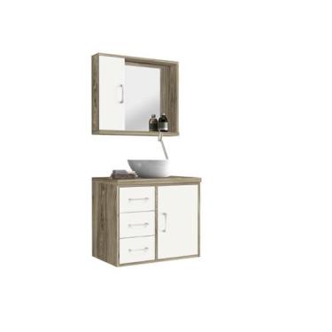 Imagem de Conjunto Para Banheiro Sevilha 60  cuba e espelho - Astral Design, Bra