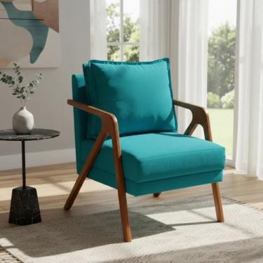 Imagem de Poltrona Decorativa Para Sala Recepção Manicure Consultório Clínica Ca