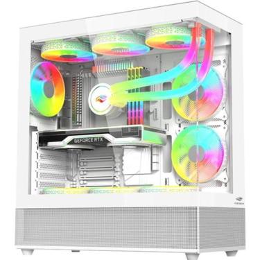 Imagem de Gabinete Gamer Aquarius MT-G850 Mid Tower ATX em Aço com Painel Lateral Transparente e...