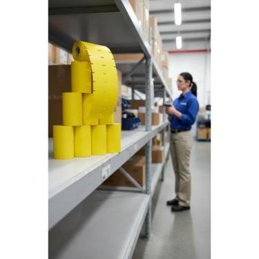 Imagem de 10 Rolos Etiqueta Gondola 105x30mm Amarela  1000 Uni/Rolo - Congratula