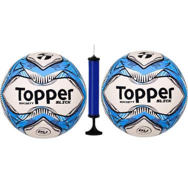 Imagem de Kit 2 Bolas Society Topper Slick Com 1 Bomba De Ar-Unissex