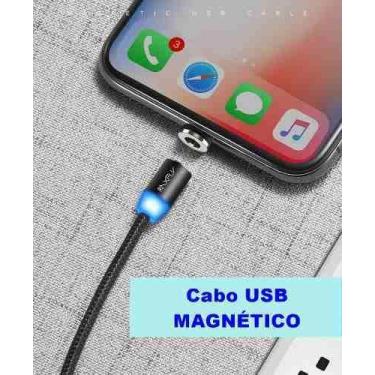 Imagem de Cabo Usb Magnético Micro Usb Para Smartphone e Tablet - Raxfly