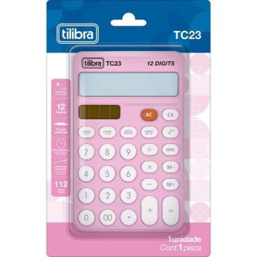 Imagem de Calculadora Mesa TC23 Rosa Tilibra