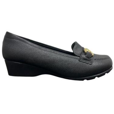 Imagem de Sapato modare bico redondo ref: 7014.299 feminino, Preto, 35