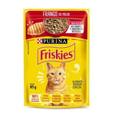Imagem de Ração de Frango ao Molho Sachê Friskies 85g - Pedigree