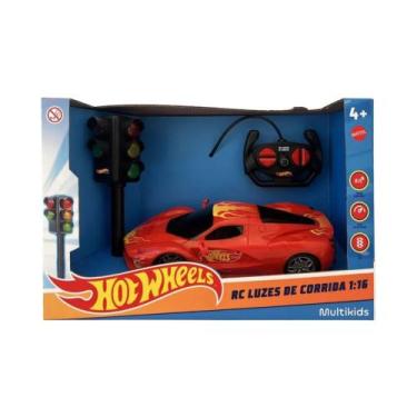 Imagem de Brinquedo Infantil Carrinho de Controle Remoto Hot Wheels Vermelho Mul
