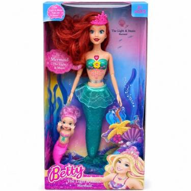 Imagem de Boneca Sereia Fundo Do Mar Infantil - GBG STORE