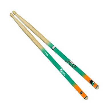Imagem de Guitarra Woodrow da The Sports Vault NHL San Jose Sharks Drum Sticks