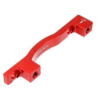 Imagem de Adaptador de freio a disco de mountain bike 203 mm 20,3 cm mandril do rotor traseiro e frontal, vermelho