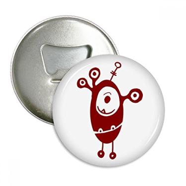 Imagem de Alien Monster Creature Cyclops abridor de garrafas ímã de geladeira emblema multifuncional