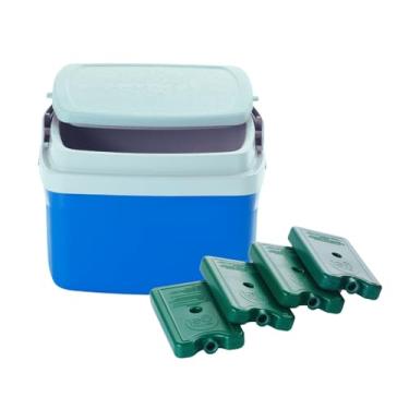 Imagem de Caixa Térmica 5 litros Cooler com 4 Gelos Reutilizáveis 200 ML